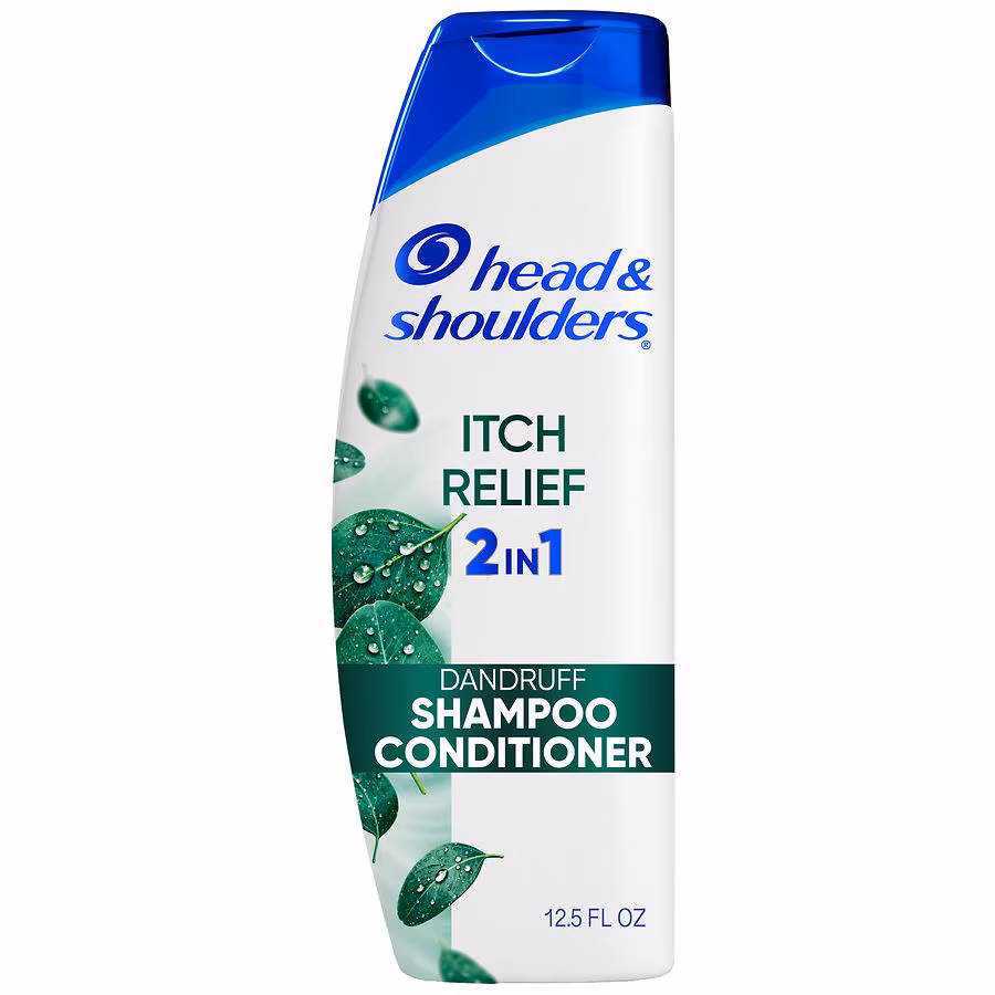 Head & Shoulders Itch Relief 2 In 1 Dandruff Shampoo & Conditioner, 24/7 Protection Eucalyptus, 12.5 fl oz