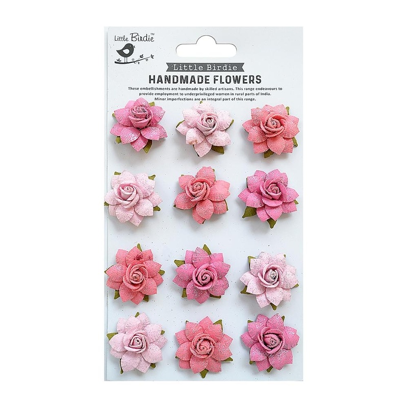 Celebrate Life - Little Birdie Marisa Paper Flowers 12/Pkg