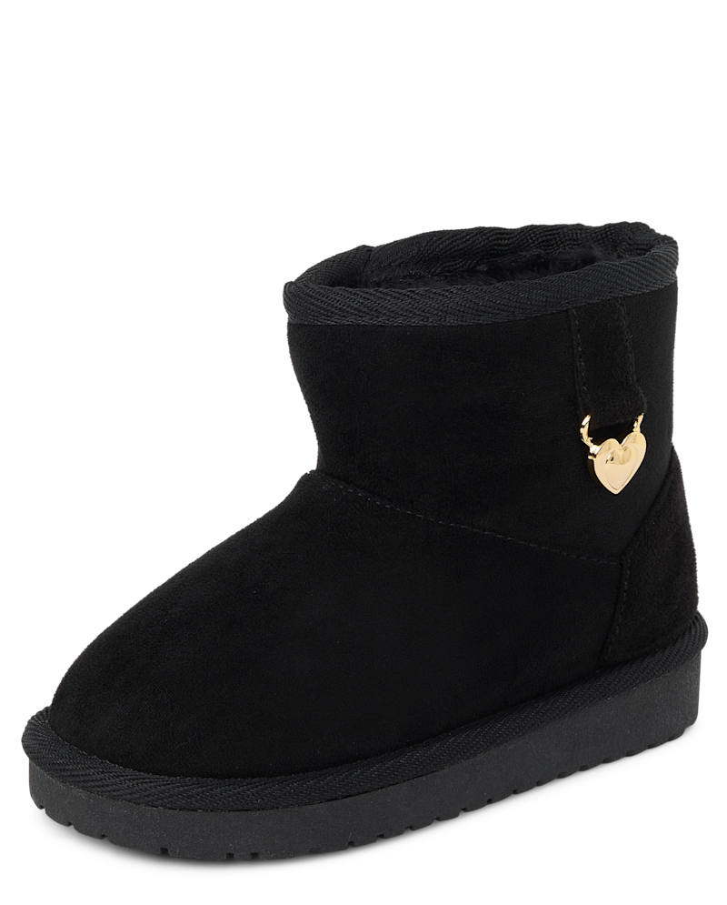 Toddler Girls Charm Teddy Boots