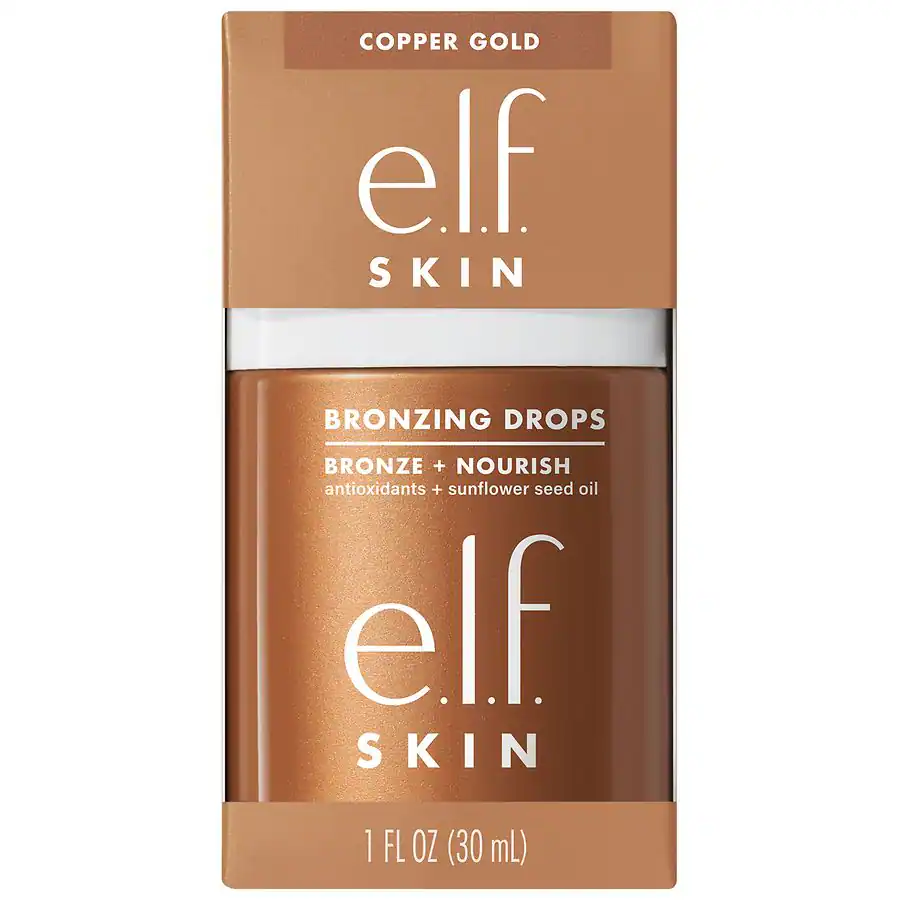 e.l.f. Skin Bronzing Drops, Copper Gold (Copper Gold Shimmer)