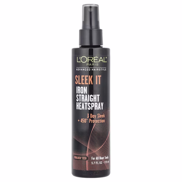 L'Oréal, Advanced Hairstyle, Sleek It Iron Straight Heatspray, 5.7 fl oz (170 ml)