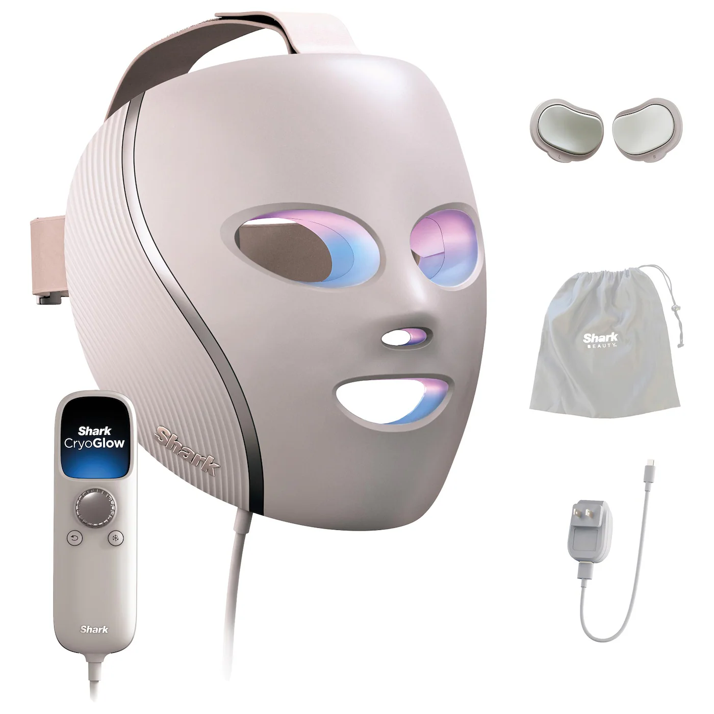 Shark™ CryoGlow™ Under-Eye Cooling + LED Anti-Aging Red Light & Skin Clearing Mask