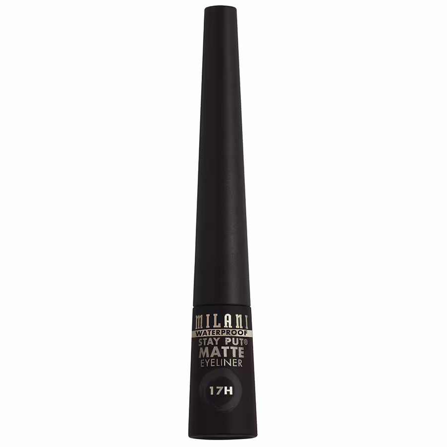 Milani Stay Put Matte 17HR Wear Liquid Eyeliner - Waterproof, Black, 0.09 fl oz