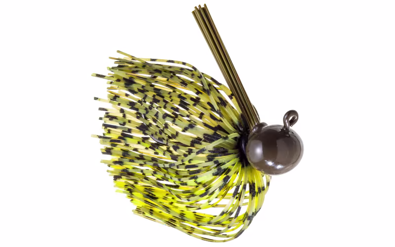 Bass Pro Shops XPS Tungsten Weedless Football Jig - Watermelon - 1/2 oz.