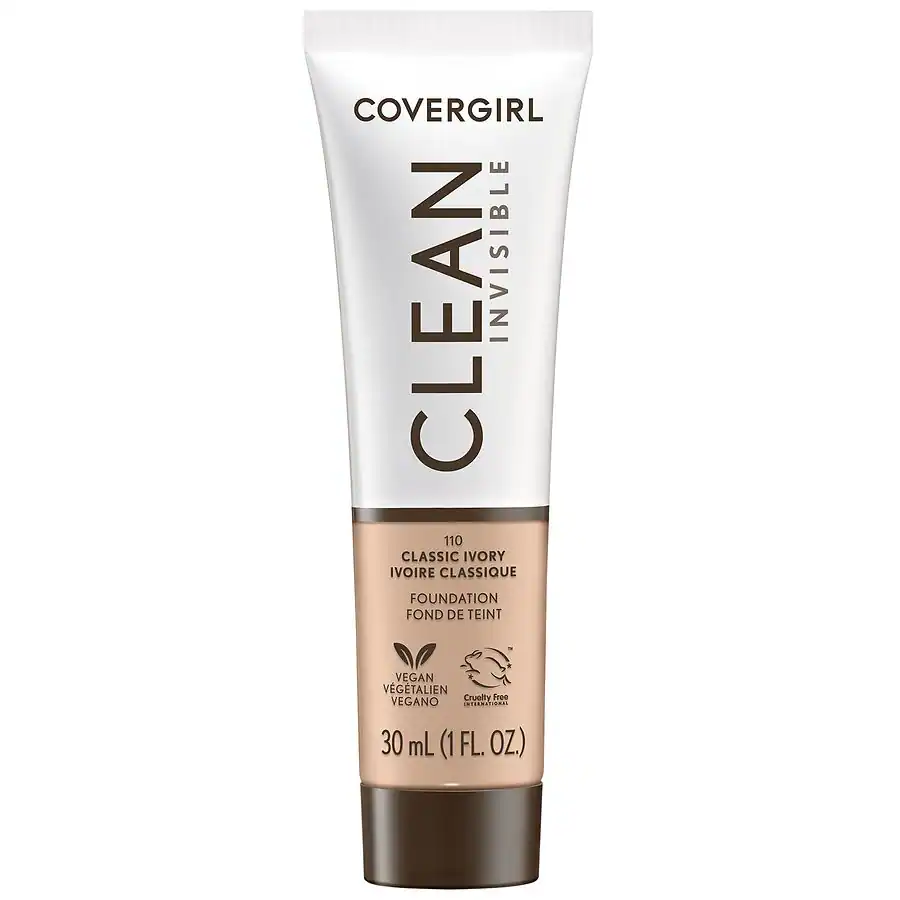 CoverGirl Clean Invisible Foundation, 110 Classic Ivory