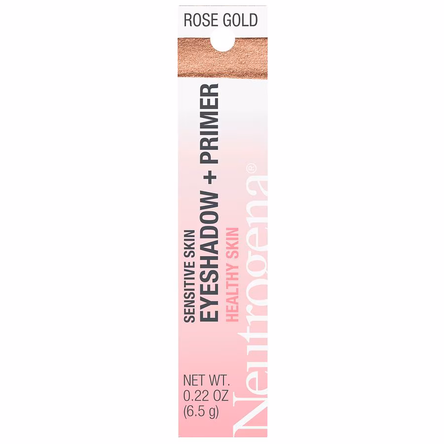 Neutrogena Sensitive Skin Eyeshadow + Primer, Rose Gold, 0.22 oz