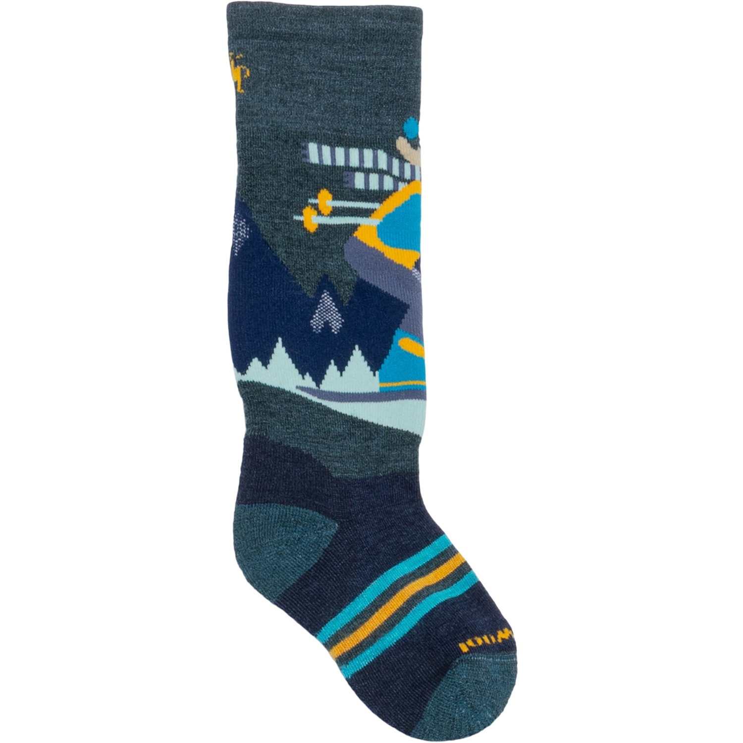 SmartWool Boys and Girls Wintersport Full Cushion Mountain Ski Socks - Merino Wool, Over the Calf