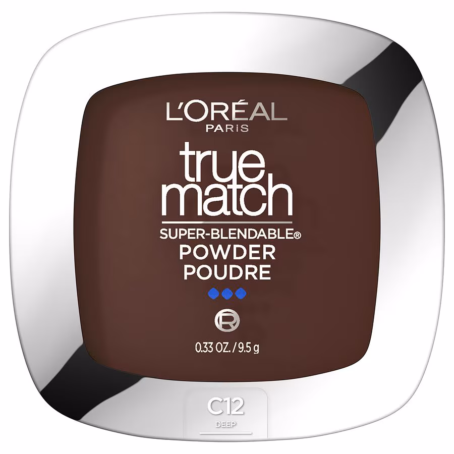 L'Oreal Paris Super-Blendable Oil Free Makeup Powder, C12 Deep, 0.33 oz