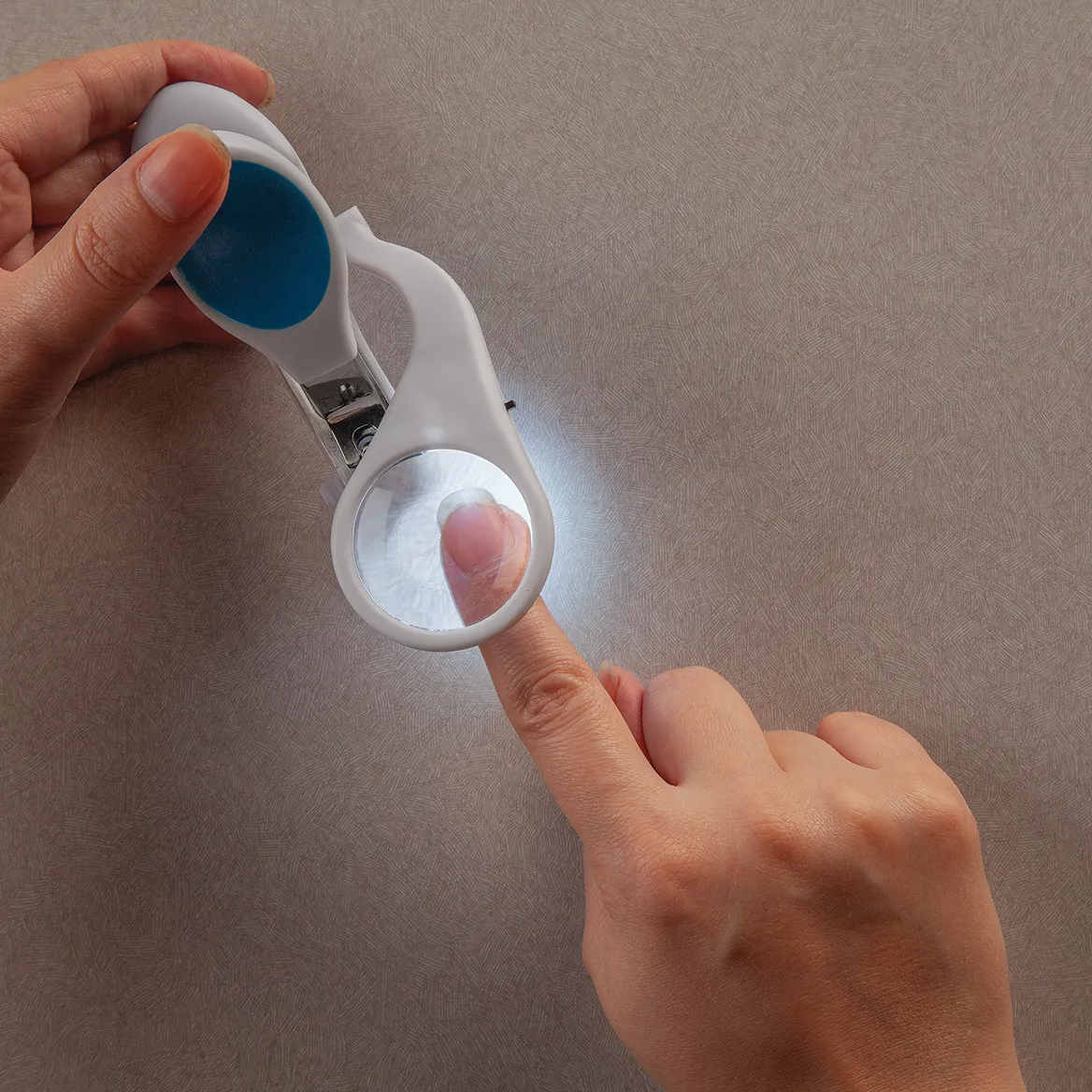 Nail Clipper with Magnifier and LED Light