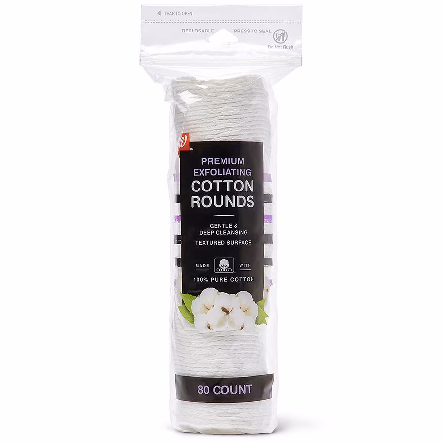 Walgreens Premium Exfoliating Cotton Rounds