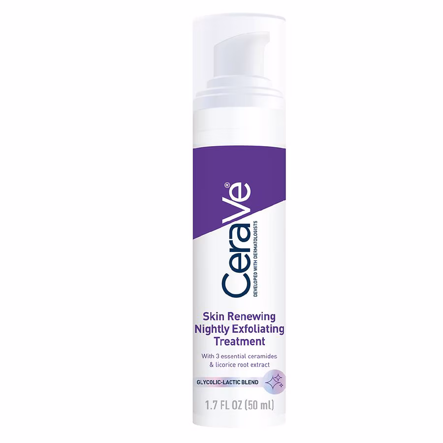 CeraVe Skin Renewing Glycolic Nightly Exfoliating Treatment, 1.7 oz
