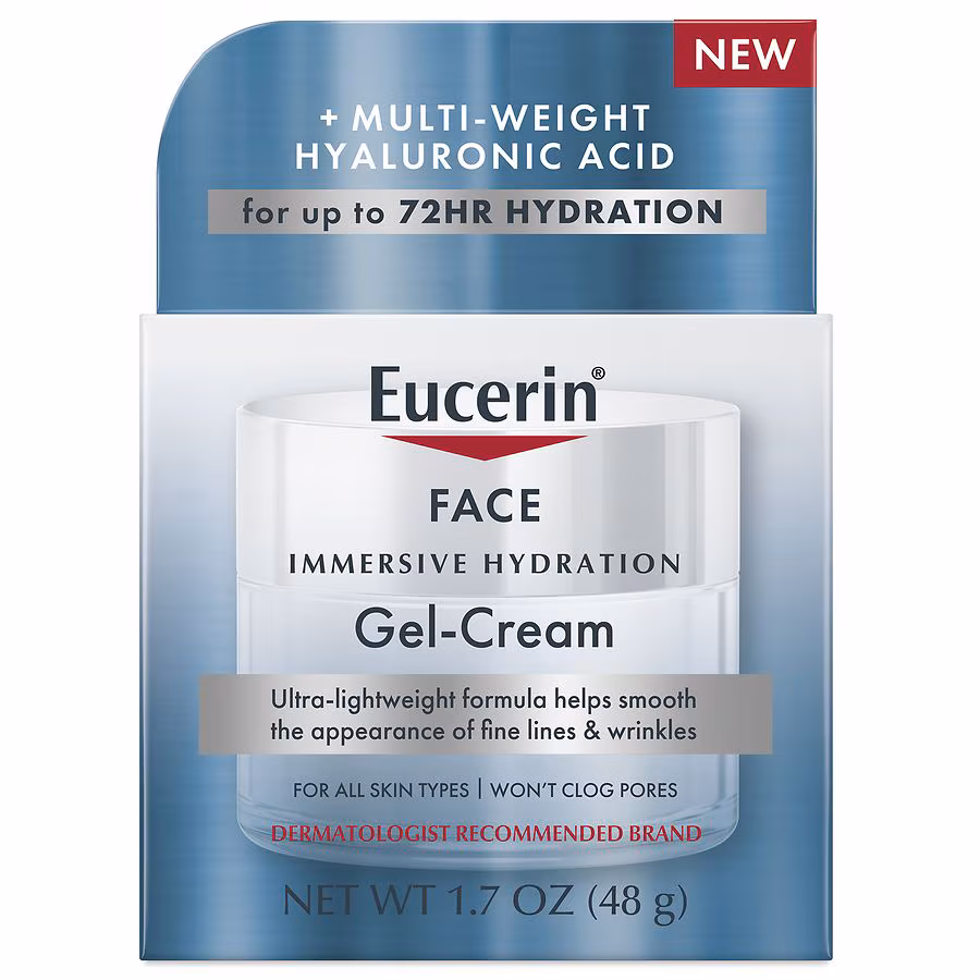 Eucerin Face Immersive Hydration Replenishing Night Gel Face Cream, 1.7 oz