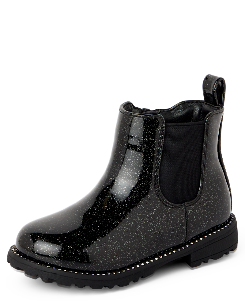 Toddler Girls Glitter Chelsea Boots