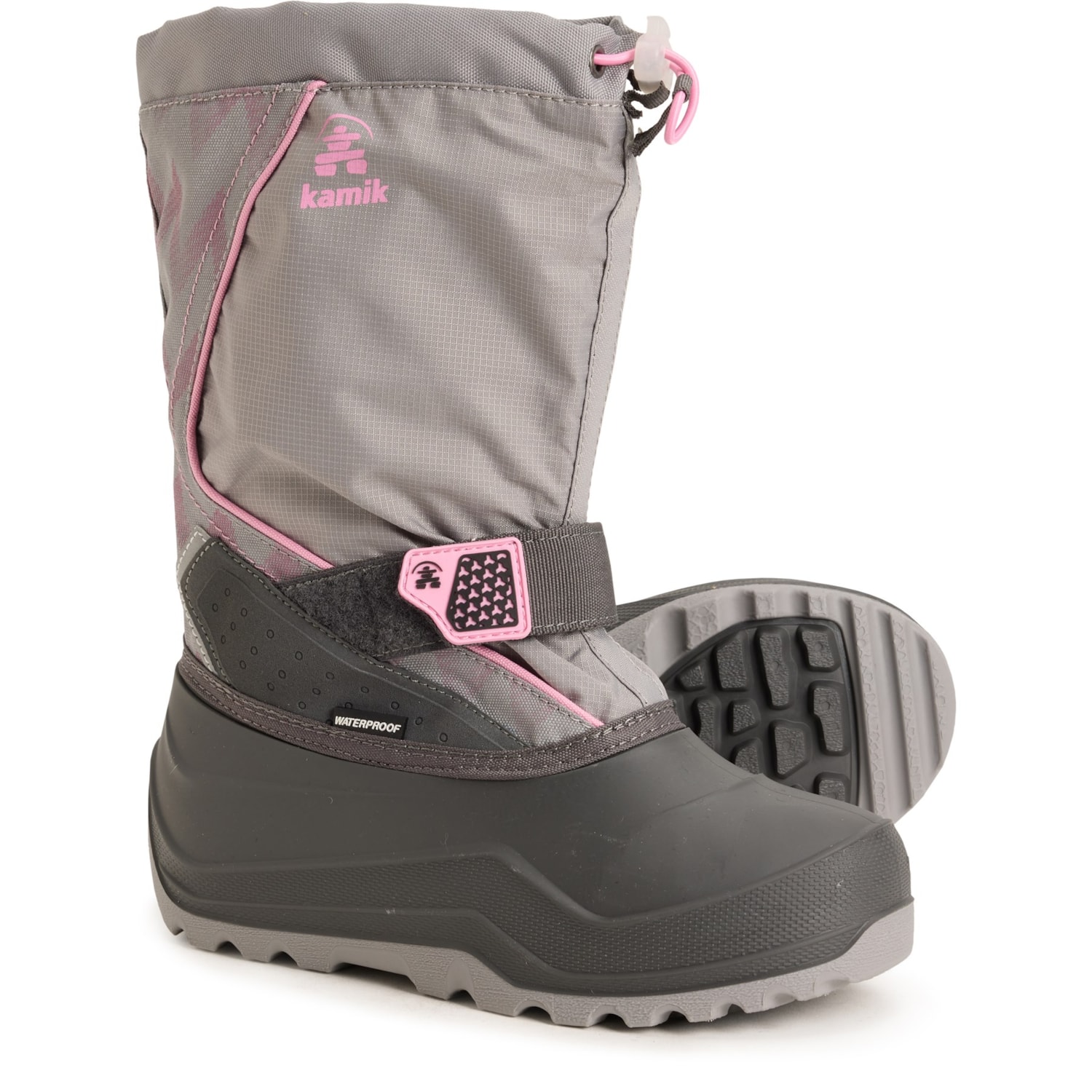 Kamik Boys and Girls Snowfall 2 Snow Boots - Waterproof, Insulated