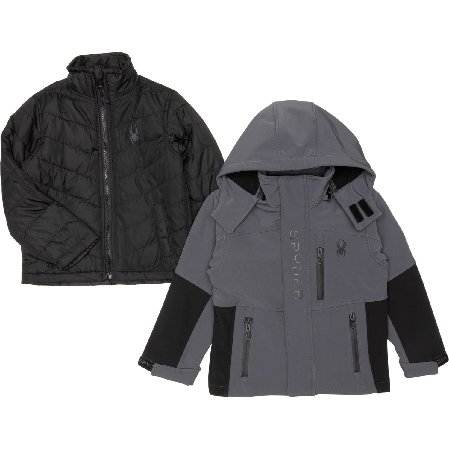 Spyder Big and Little Boys 3-in-1 System Softshell Jacket - Insulated