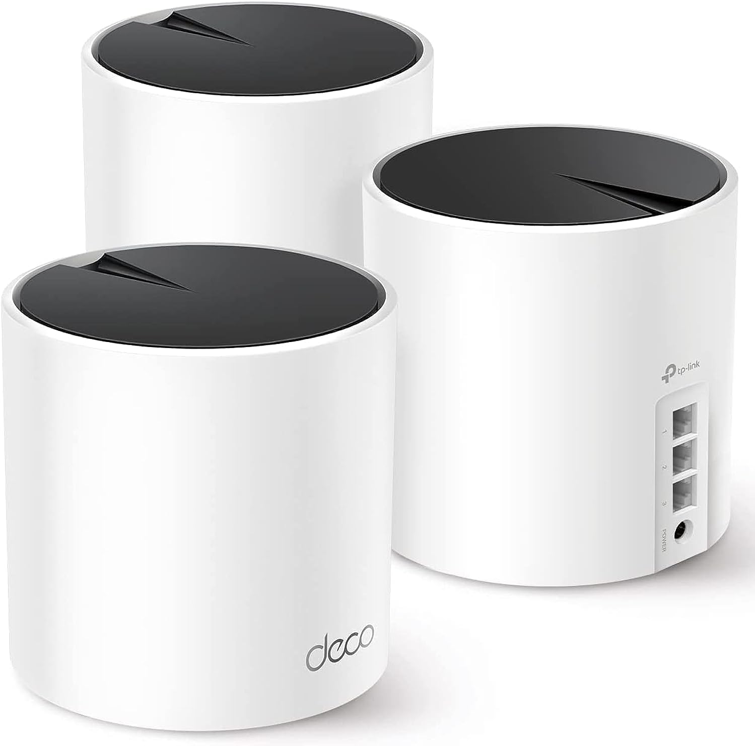 TP-Link Deco X55 AX3000 WiFi 6 Mesh System, Deco X55(3-Pack) | Covers up to 6500 Sq.Ft. , Replaces Wireless Router and Extender, 3 Gigabit ports per unit, supports Ethernet Backhaul