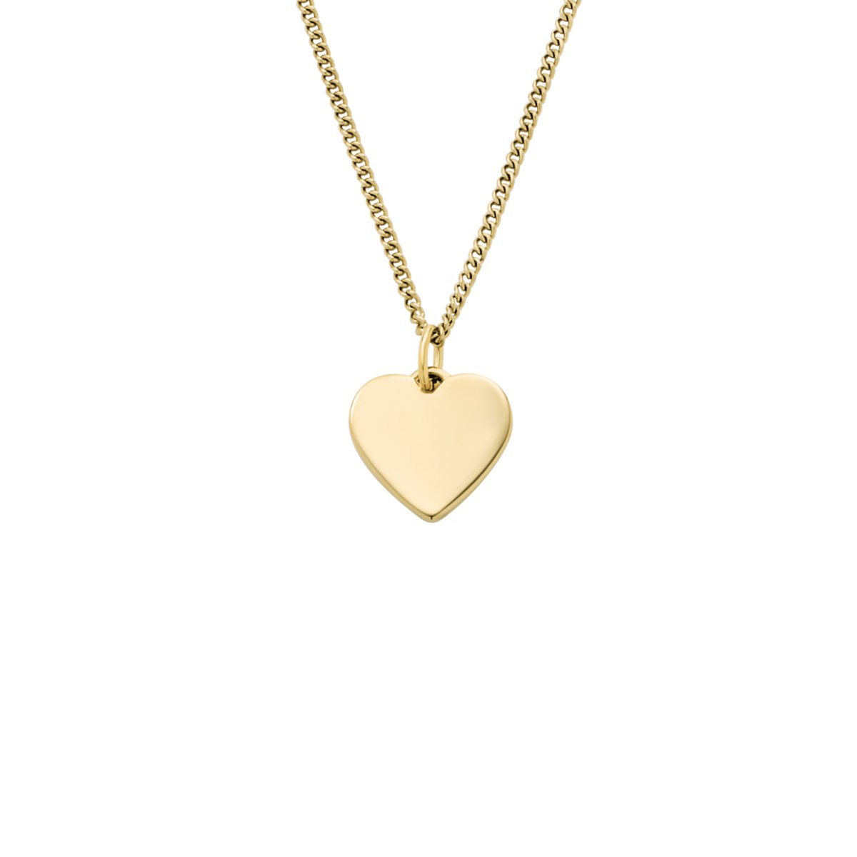 Ellis Heart Gold-Tone Stainless Steel Necklace