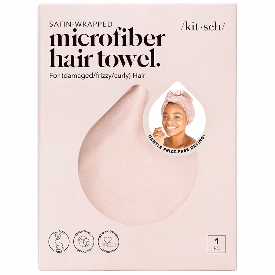 KITSCH Satin-Wrapped Hair Towel, 1.0 ea