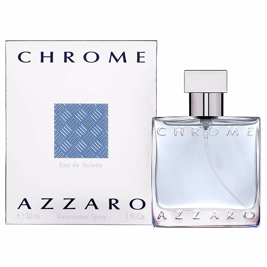 Azzaro Chrome Eau de Toilette Vaporisateur Spray, 1.0 fl oz