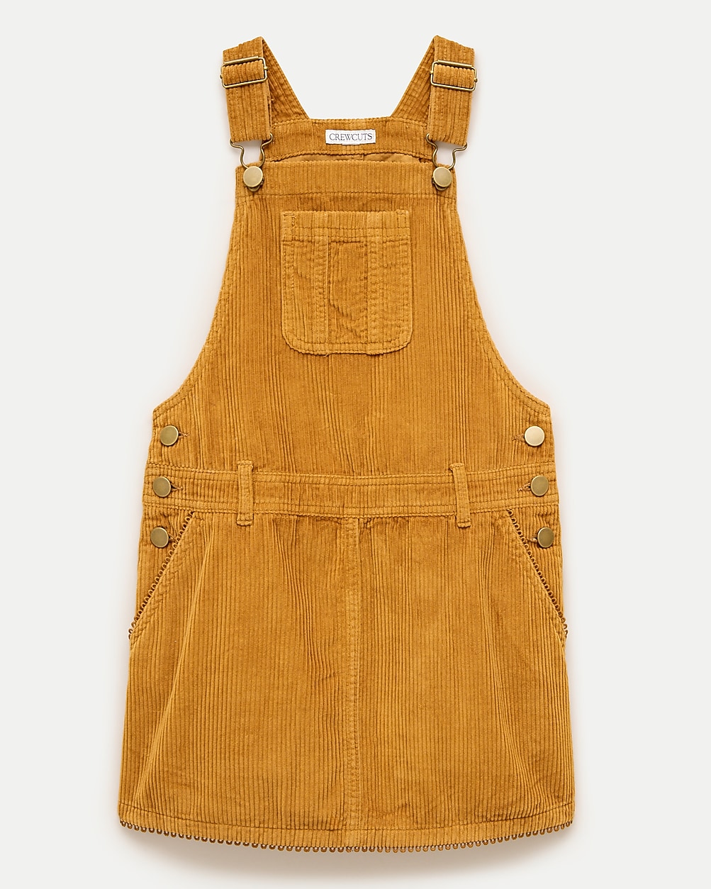 Girls' corduroy overall dress