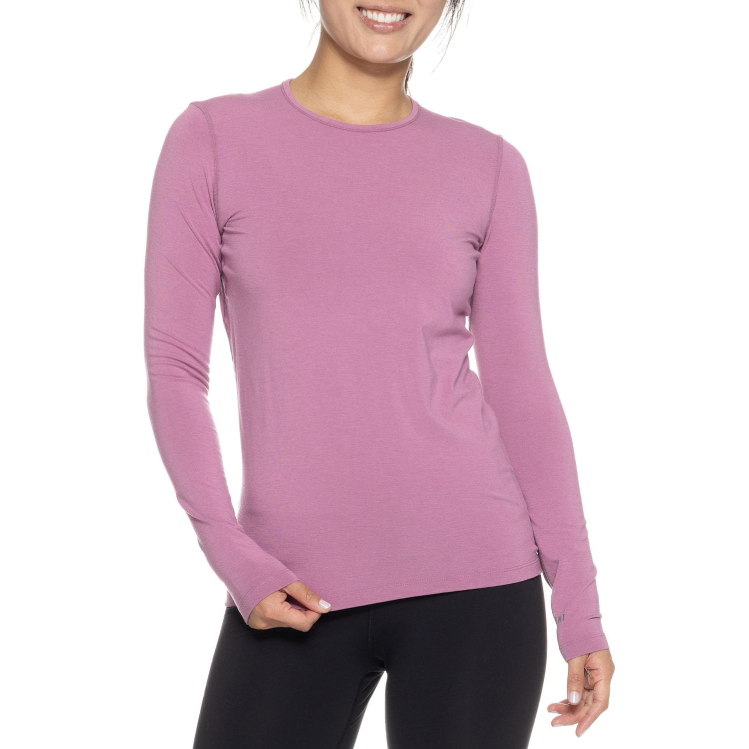 Le Bent Midweight Crew Neck Base Layer Top - UPF 50+, Merino Wool, Long Sleeve