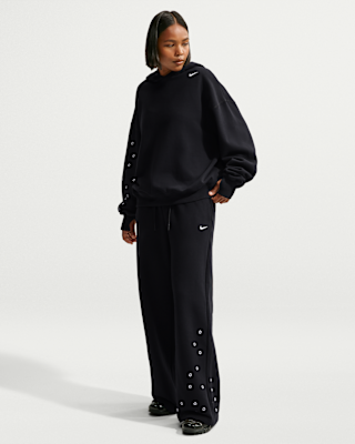 Nike Studio Fleece Medium Weight Women's Mid-Rise Wide-Leg Pants