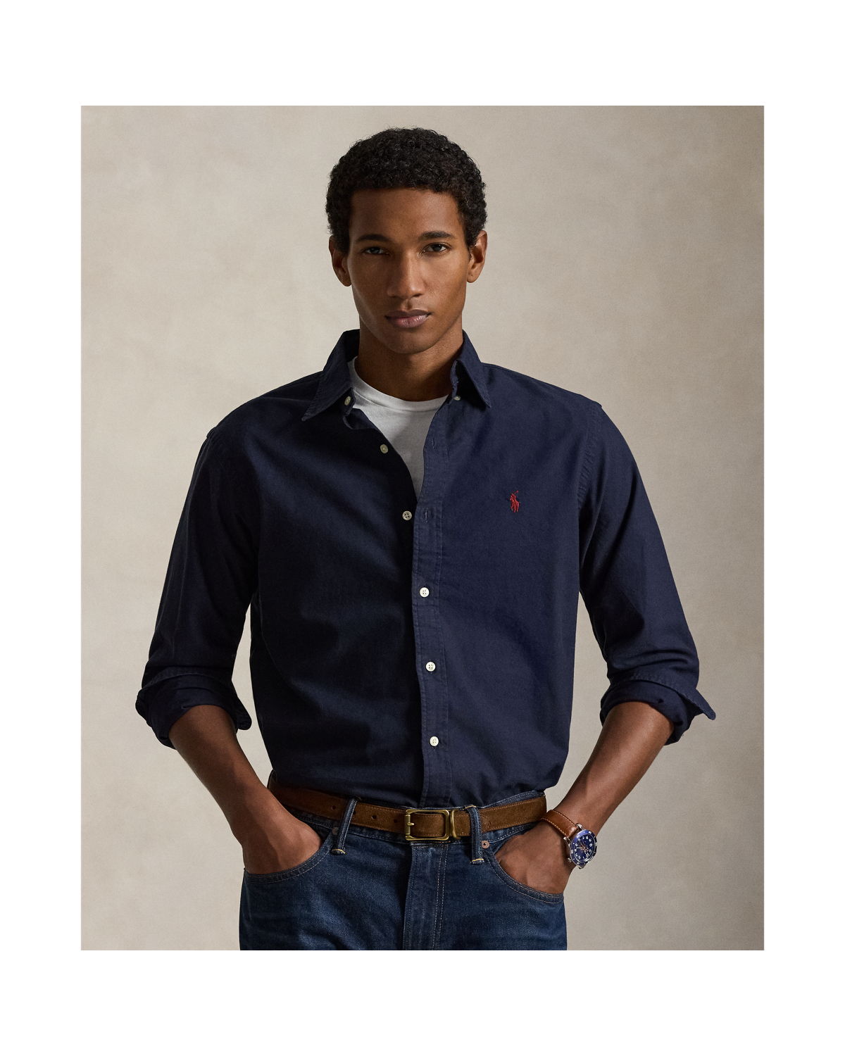 Garment-Dyed Oxford Shirt - All Fits