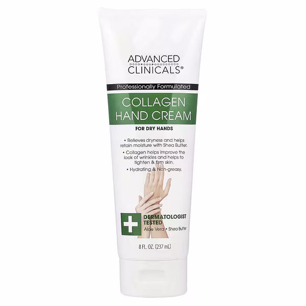 Advanced Clinicals, Collagen Hand Cream, 8 fl oz (237 ml)