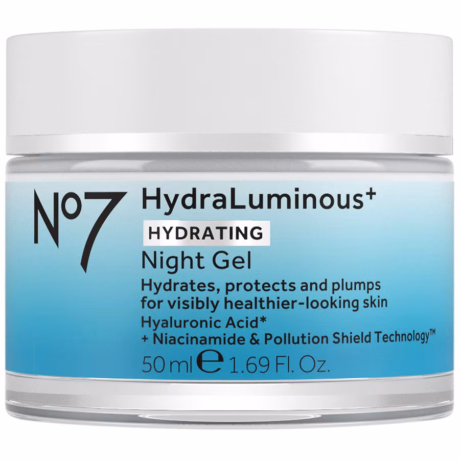 No7 HydraLuminous+ Night Gel Cream, 1.69 fl oz