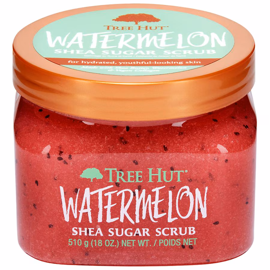 Tree Hut Shea Sugar Exfoliating Body Scrub, Watermelon, 18.0 oz