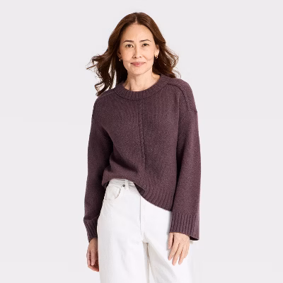 Women's Heritage Crewneck Pullover Sweater - Universal Thread™