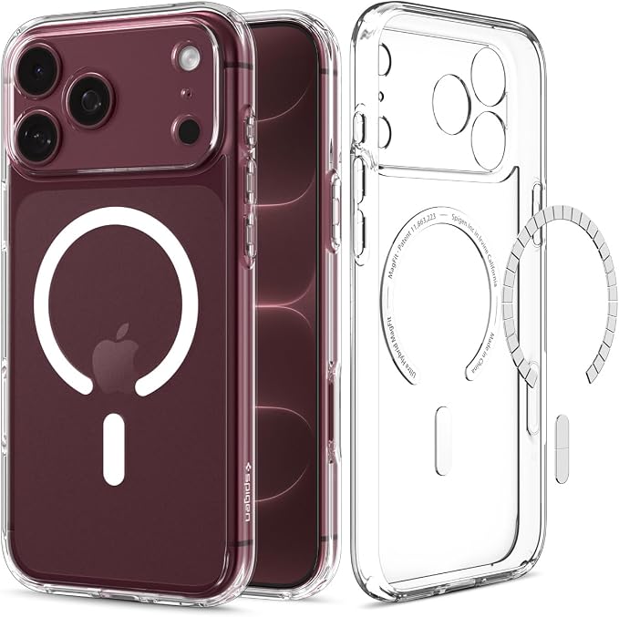 Spigen Ultra Hybrid MagFit for iPhone 17/18 Pro Max Case, Clear White
