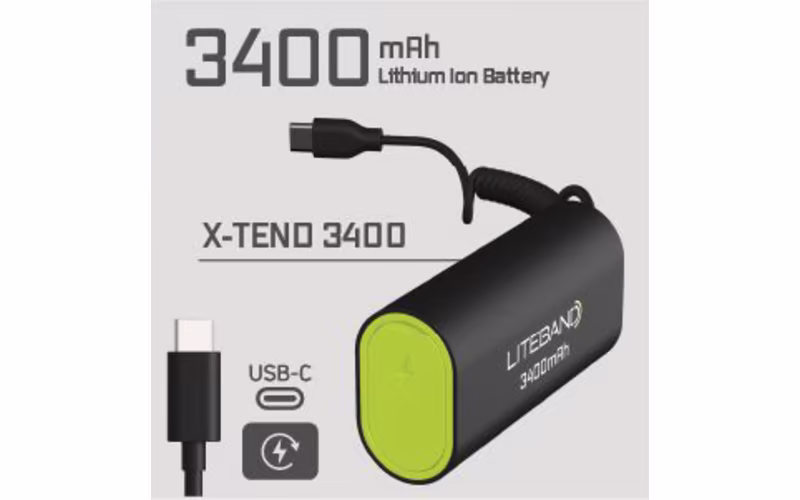 Liteband 3,400mAh Xtend Rechargeable Battery Pack