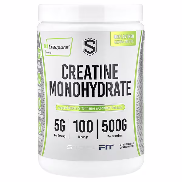 SteelFit, Creatine Monohydrate, Unflavored, 17.6 oz (500 g)