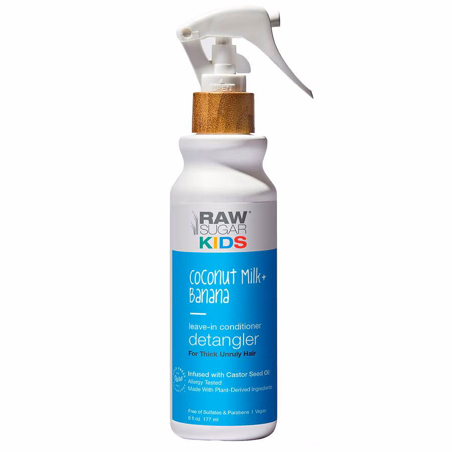 Raw Sugar Kids Conditioning Detangler Coconut Milk + Banana, 6.0 fl oz