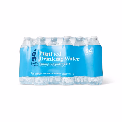 Purified Drinking Water - 24pk/16.9 fl oz Bottles - Good & Gather™