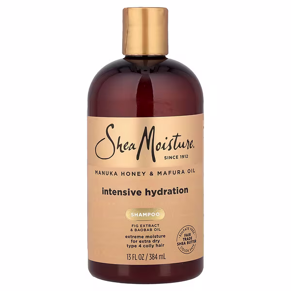 SheaMoisture, Manuka Honey & Mafura Oil, Intensive Hydration Shampoo, Extra Dry, Type 4 Coily Hair, 13 fl oz (384 ml)