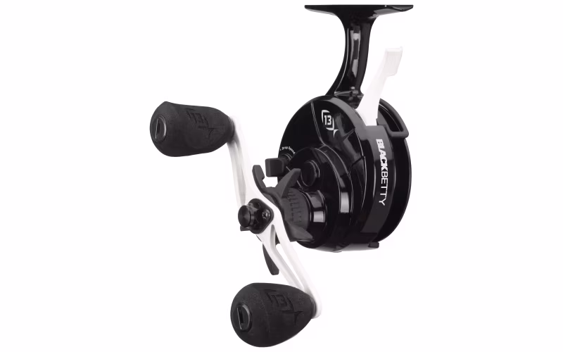 13 Fishing FreeFall Ghost Aluminum Inline Ice Fishing Reel