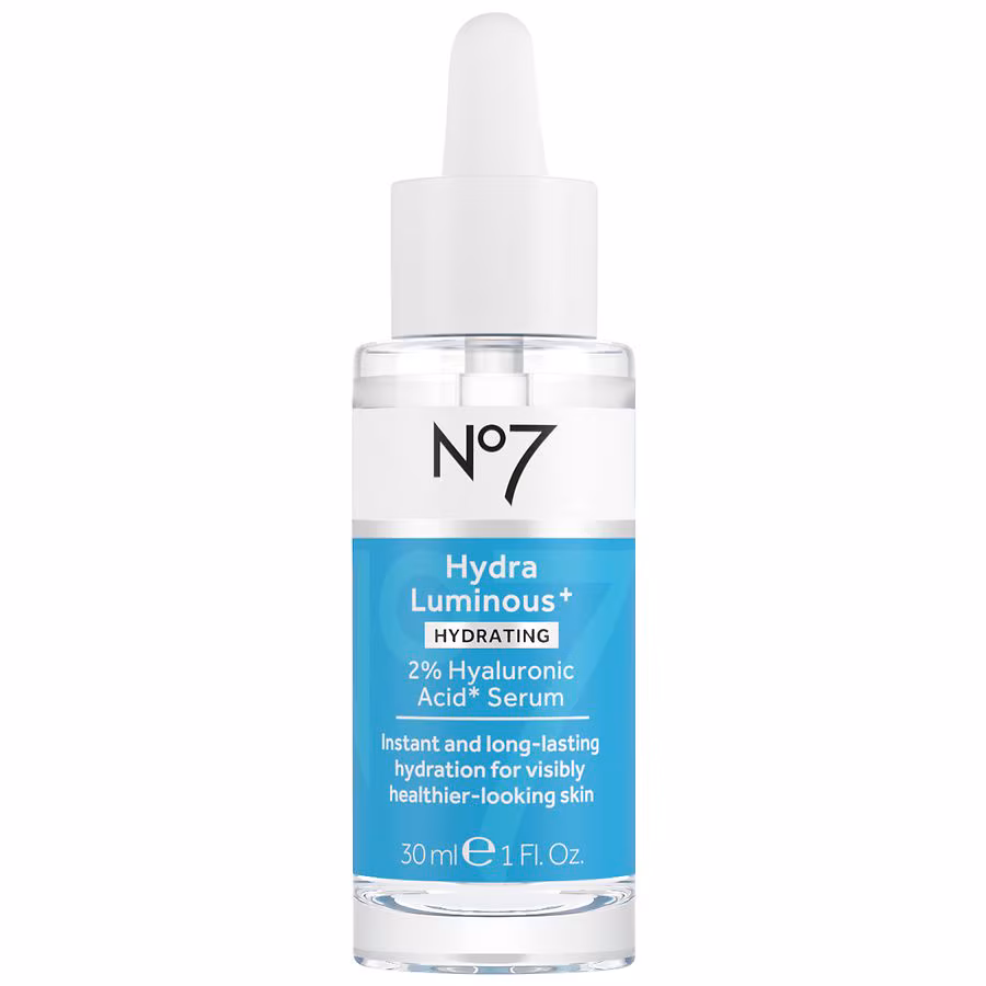No7 HydraLuminous+ 2% Hyaluronic Acid Serum, 1.0 fl oz