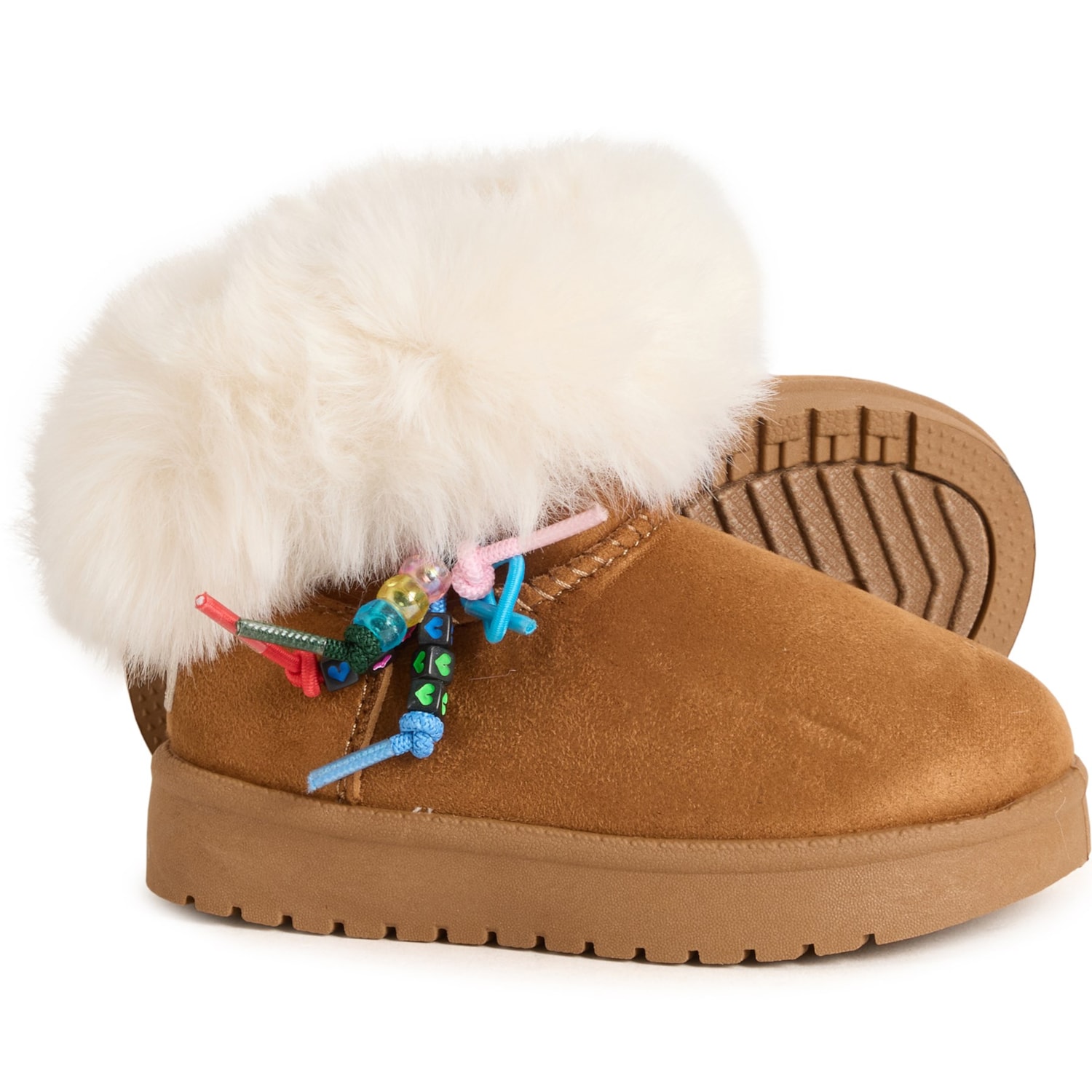 Aspen Little Girls Friendship Shearling Boots