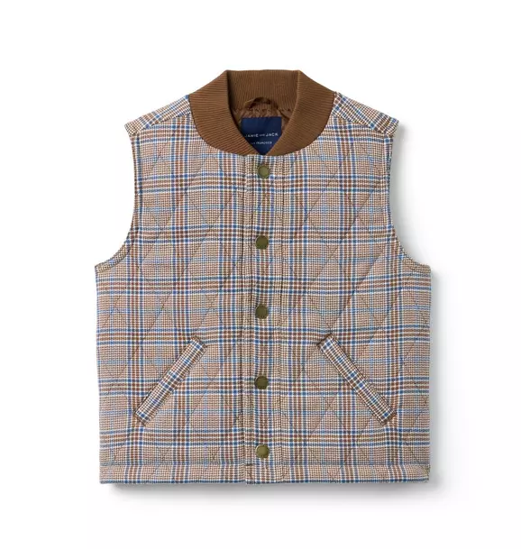 The Quilted Plaid Vest