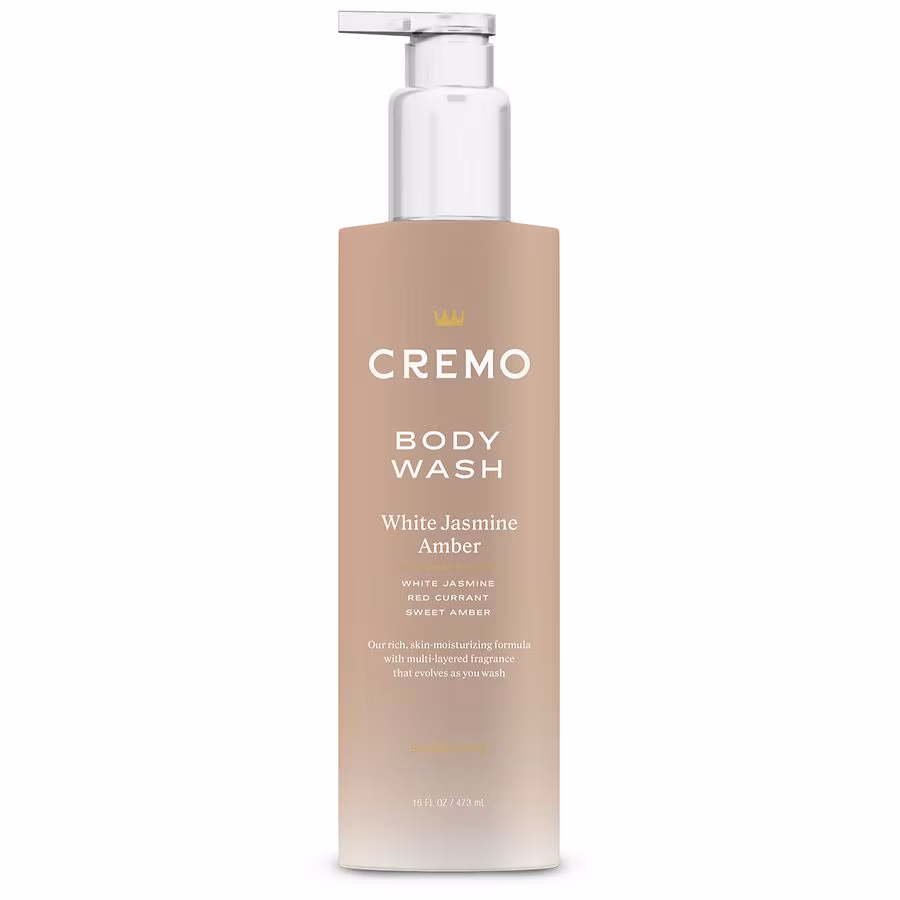Cremo Moisturizing Body Wash for Women White Jasmine Amber, 16.0 fl oz