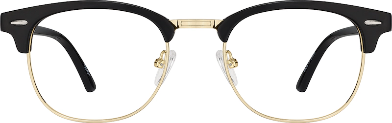 Black Bravo Browline Glasses #195421