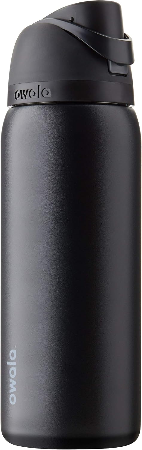 Owala FreeSip Stainless Steel Water Bottle 32 oz Very, Very Dark