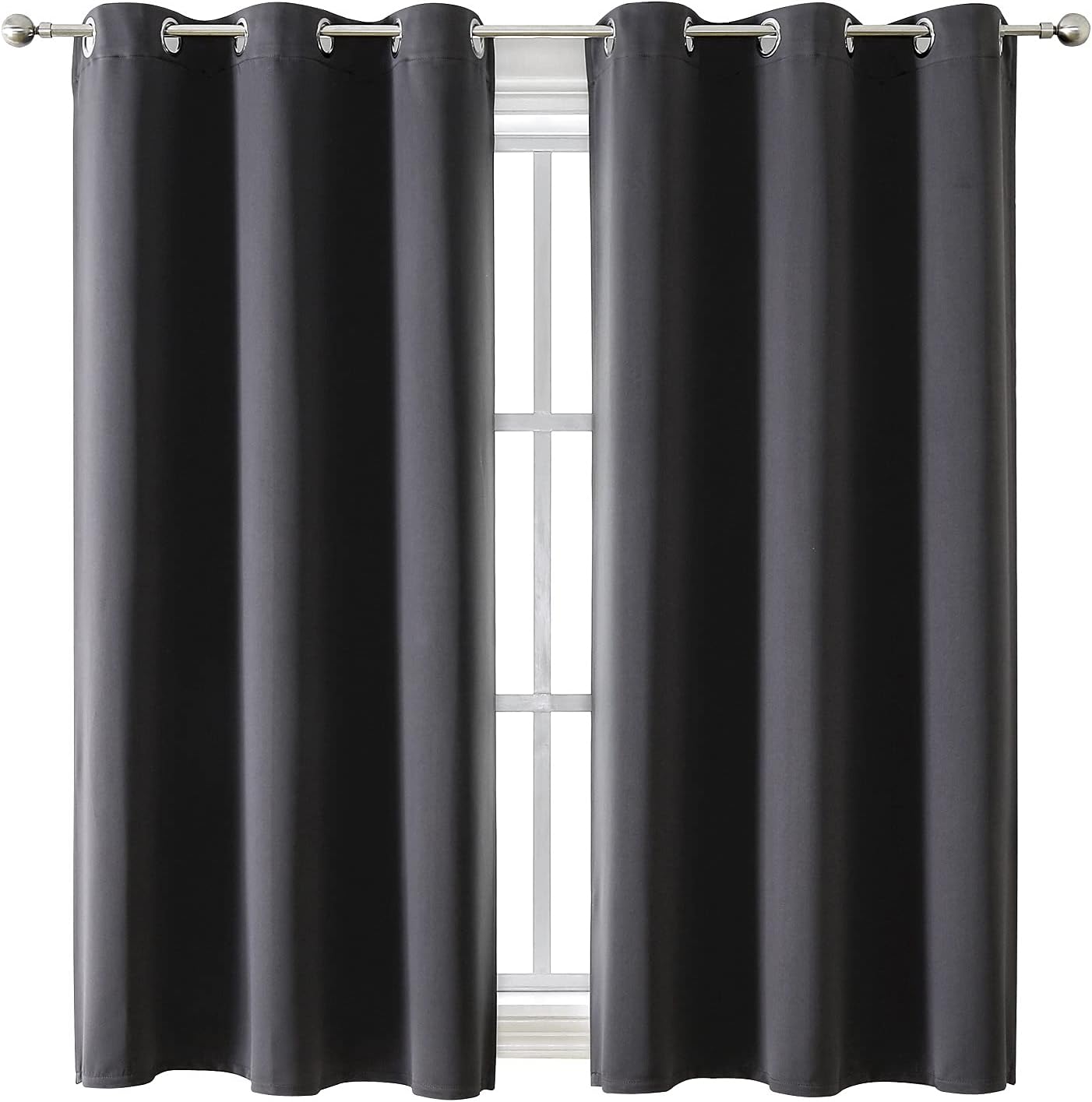 ChrisDowa Blackout Curtains for Bedroom and Living Room 63 Inches Long