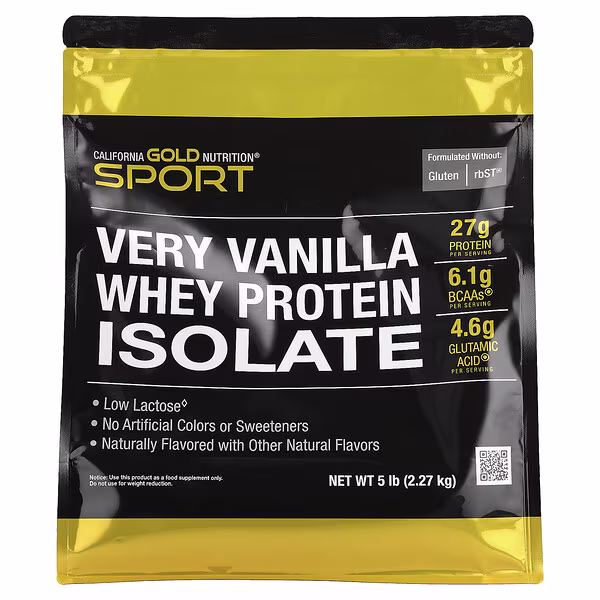 California Gold Nutrition, Whey Protein Isolate, Very Vanilla , 5 lb (2.27 kg)