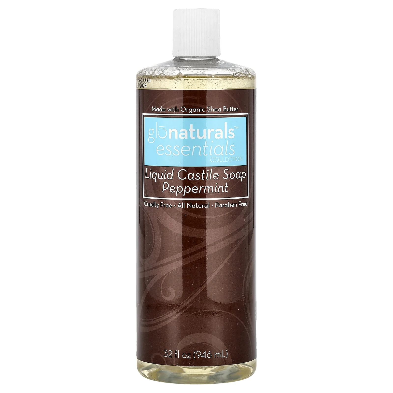 Vitacost, glonaturals™ Essentials, Liquid Castile Soap, Peppermint, 32 fl oz (946 ml)