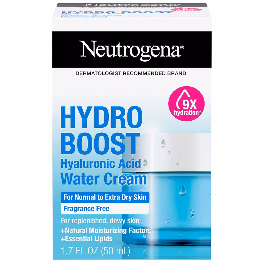 Neutrogena Hydro Boost Cream Face Moisturizer Fragrance Free, 1.7 fl oz