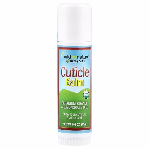 Mild By Nature, Sierra Bees™, Cuticle Care Balm Stick, Geranium, Orange & Lemongrass, 0.6 oz (17 g)