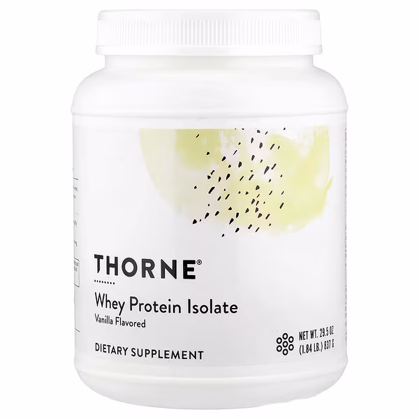 Thorne, Whey Protein Isolate, Vanilla, 1.84 lb (837 g)